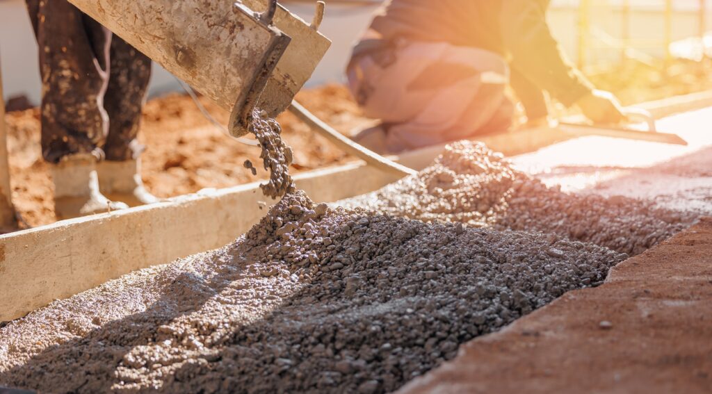 Reinforced concrete slab project completed by Boston Concrete Works for a commercial building in Boston, MA