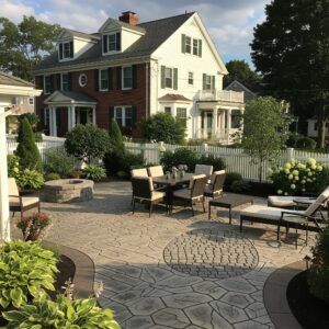 stamped concrete patio boston