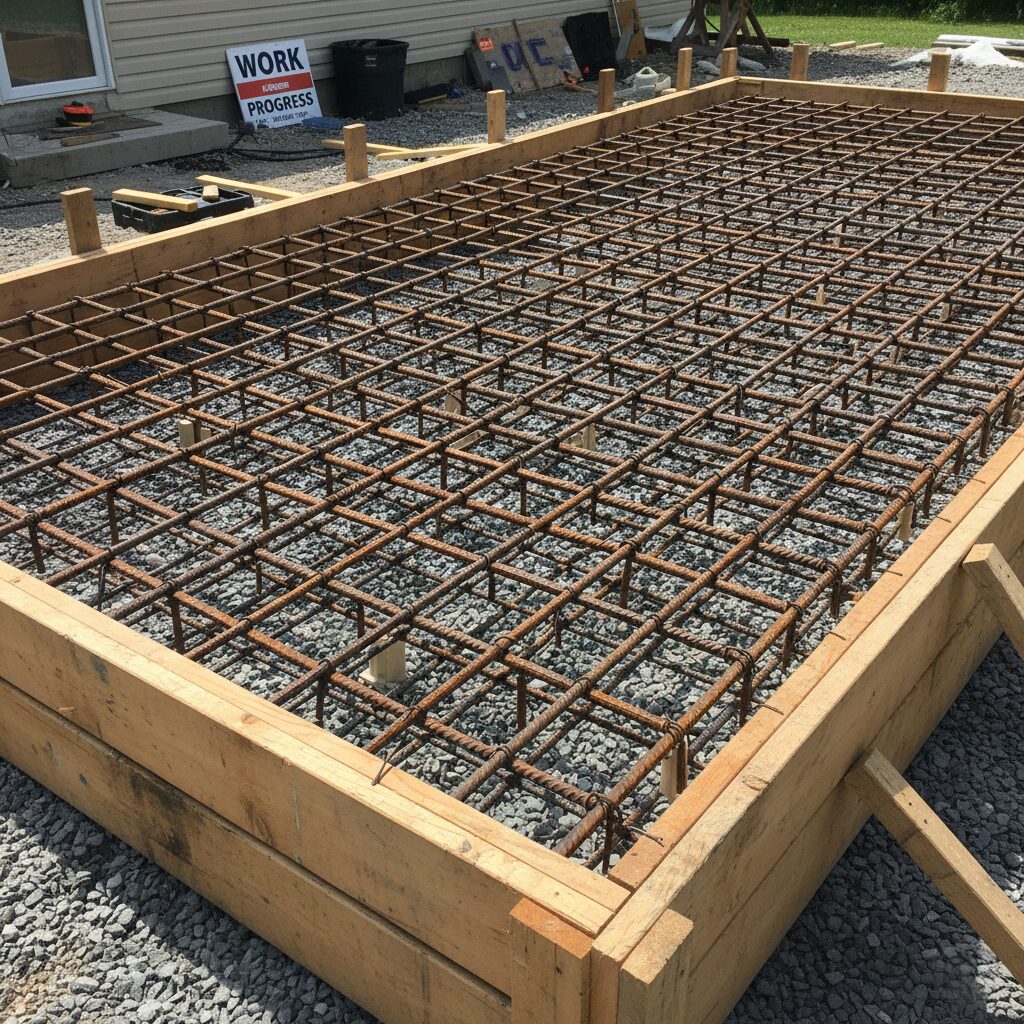 Grade 60 Rebar reinforcement for concrete slabs Boston