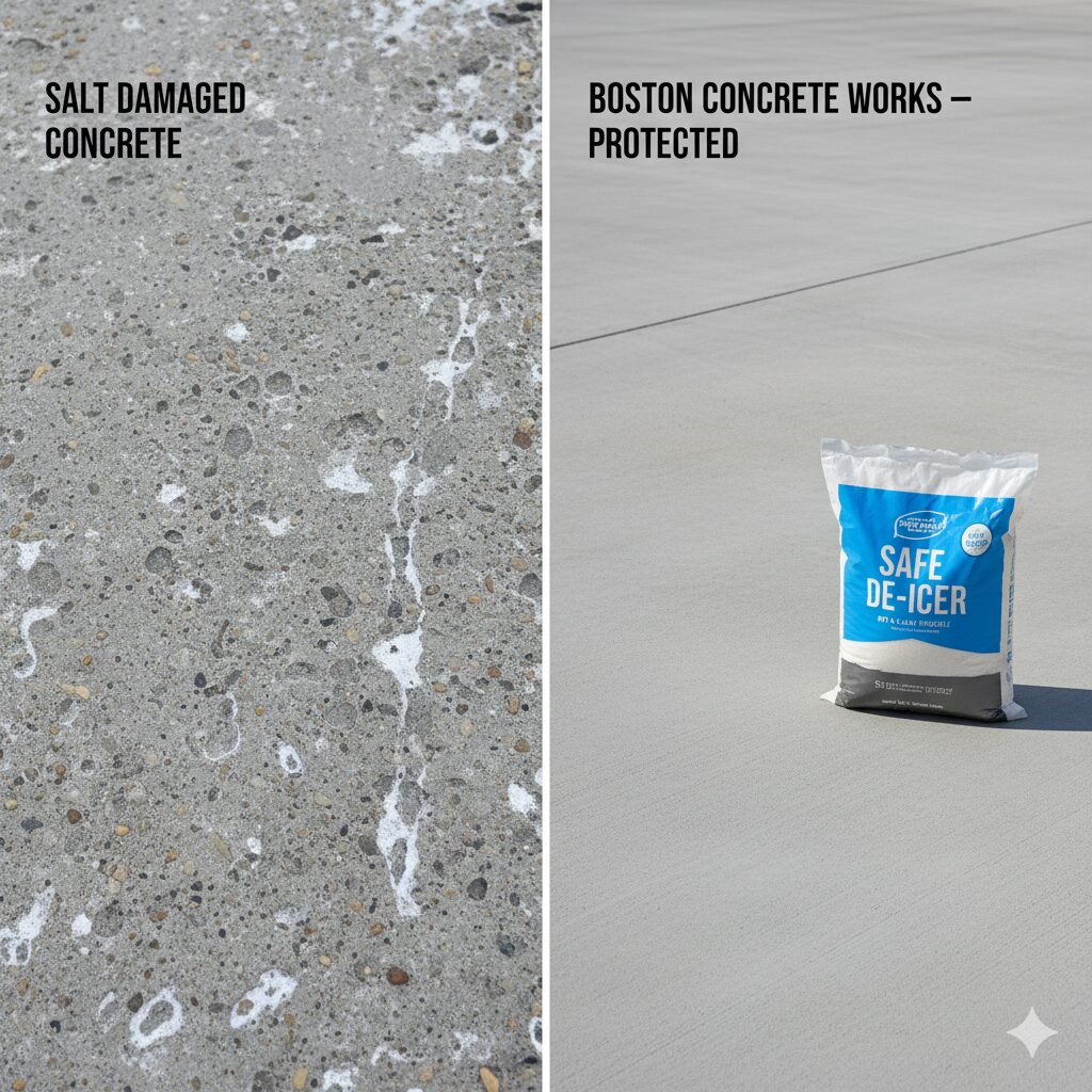 New concrete salt damage prevention - Boston Concrete Works Warranty