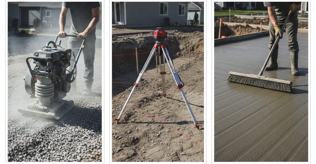 Professional concrete installation process - Boston Concrete Works