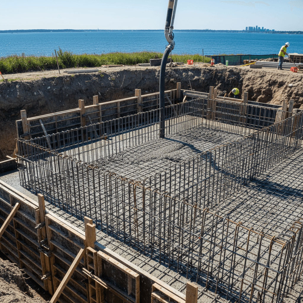 boston concrete works Quincy & Revere service area