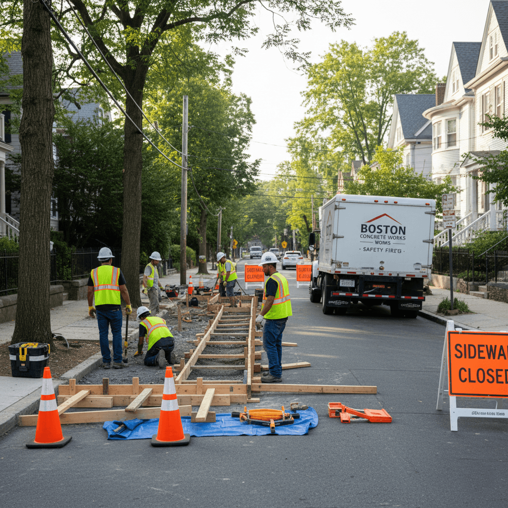 boston concrete works brookline service area