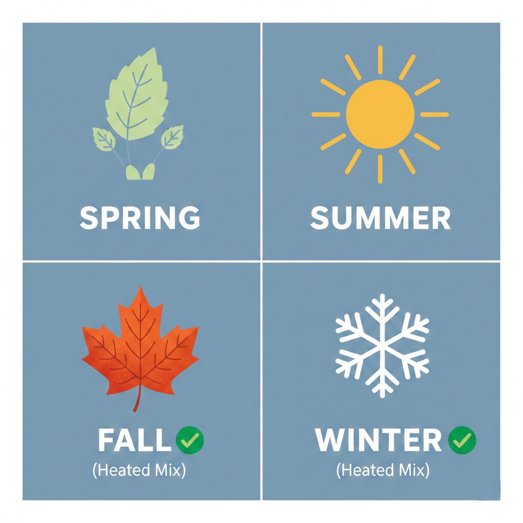 best time to pour concrete in Boston - Seasonal Guide